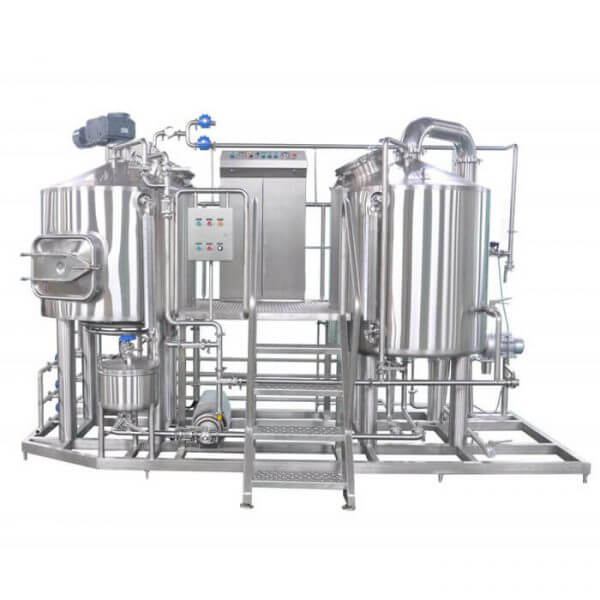 Skid mounted 500L electric brewhouse