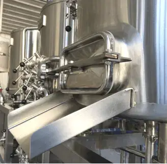 Home Brewing Equipment 31 Grain out door grain chute